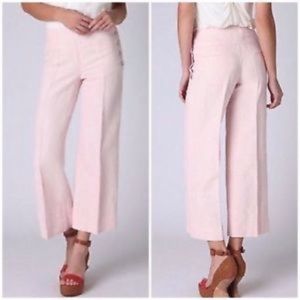 Anthropologie Cartonnier wide leg linen pants